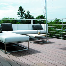 Grooving Hollow Wood Texture Weather Resistance Outdoor WPC Decking Floor